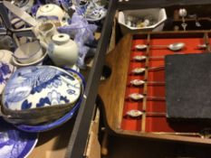 Two boxes of miscellaneous china,