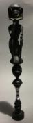 An African carved ebony tribal figure