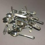 A quantity of silver cutlery