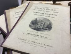 Six volumes of Charles Dickens