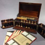 A Victorian mahogany games compendium