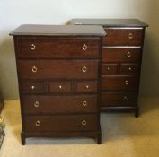 Two Stag chests of drawers