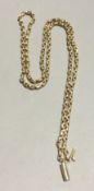 A 9 ct gold necklace (9.