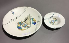 Two Italian pottery plates