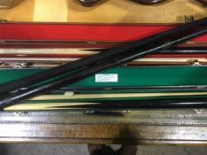 Four snooker cues - WITHDRAWN