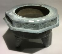 A large bronze censer