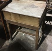 A Victorian oak desk