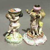 Two 19th century porcelain figural groups