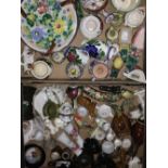 A large quantity of decorative ceramics