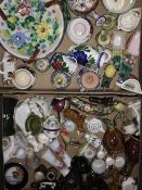 A large quantity of decorative ceramics