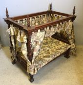 A miniature four poster dog's bed