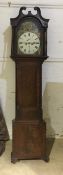 A 19th century mahogany eight-day longcase clock