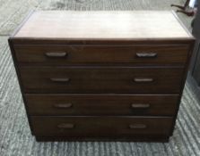 A 20th century chest of drawers