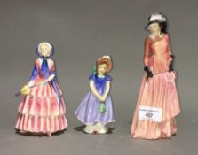 Three Royal Doulton figurines