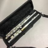 A cased flute