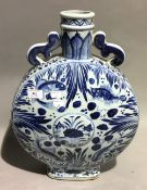 A large Chinese porcelain blue and white vase