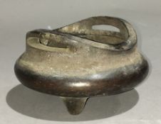 A Chinese bronze censer