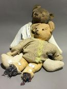 Two vintage teddy bears