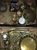 A quantity of brassware