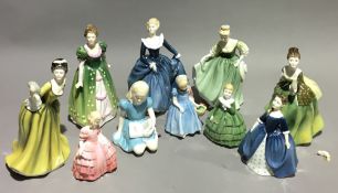 A collection of Royal Doulton figurines