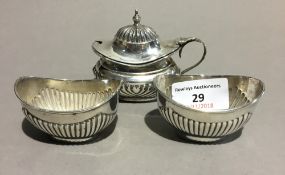 Two silver salts and a silver mustard