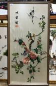A small Chinese silk panel