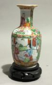 A small Canton vase on stand