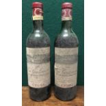 Chateau Cantemerle Cruse 1964 Two bottles.