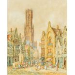 M SCHAFER (19th/20th century) British Bruges, Belgium; together with Arras,