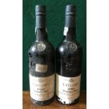 Taylor's 1980 Vintage Port Two bottles.