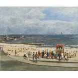 CAMPBELL ARCHIBALD MELLON (1878-1955) British (AR) Punch and Judy on Gorleston Beach Oil on canvas,