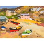 DONALD MCINTYRE (1923-2009) British (AR) Penberth Oil on board, signed with initials,