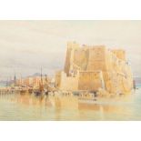 ALEXANDER HENRY HALLAM MURRAY (1854-1934) British Castell Del'Ovo, Naples Watercolour,
