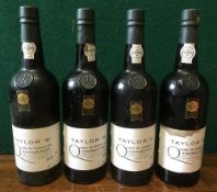 Taylor's Quinta de Vargellas 1987 Vintage Port Four bottles.