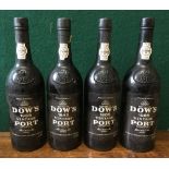 Dow's 1985 Vintage Port Four bottles.