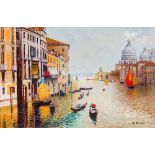 G NOVA (20th century) Italian (AR) Venetian Scenes Oils on board, one signed, both framed.