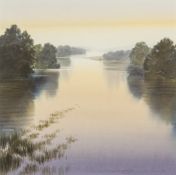 NAOMI TYDEMAN (20th/21st century) British Sunrise Watercolour, signed, framed and glazed. 38.