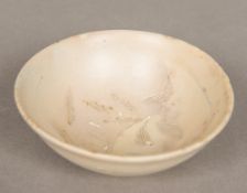 A Chinese Song dynasty Cizhou bowl With combed Zhuluxian style floral decoration,