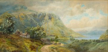 ARTHUR CROFT (1828-1893) British Arran Watercolour, signed, titled and dated 1868,