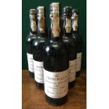 Churchill's Quinta da Agua Alta 1983 Vintage Port Six bottles.