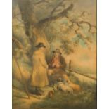 After GEORGE MORLAND (1763-1804) British Rural Figures in Country Landscapes Prints,