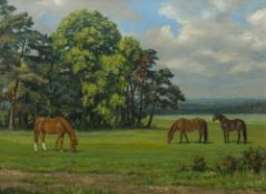 HENRY BASEBE (early 20th century) British Typical Newmarket Oil on canvas, signed and dated 1913,