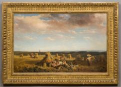 PETER DE WINT (1784-1849) British Harvesters at Lunch Oil on canvas,
