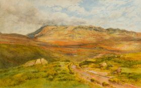 CYRIL WARD (1863-1935) British The Moor Near Scawfell Watercolour, signed and dated 1892,