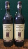Chateau de la Tour Bordeaux 1984 Two bottles.