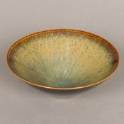 A Chinese hares fur glazed bowl Of inverted conical form. 16 cm diameter.