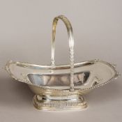 A George III silver basket, hallmarked London 1810,