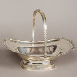 A George III silver basket, hallmarked London 1810,