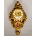 A French cartel clock Of small proportions,