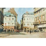 After GEORGE AYLING (1887-1960) British (AR) Parisian Street Scene Oil on board, bears signature,